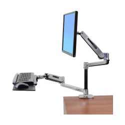 ERGOTRON LX HD Sit-Stand Desk Mount LCD max 13.6kg. anheben 51cm neigen 80grad schwenken 360grad drehen 90grad
