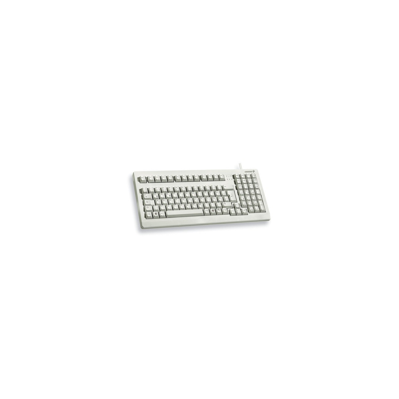 Cherry G80-1800 LPCDE-0 - Full-Size Wired USB QWERTZ German Keyboard, Grey — Buy in Cyprus with Fast Delivery