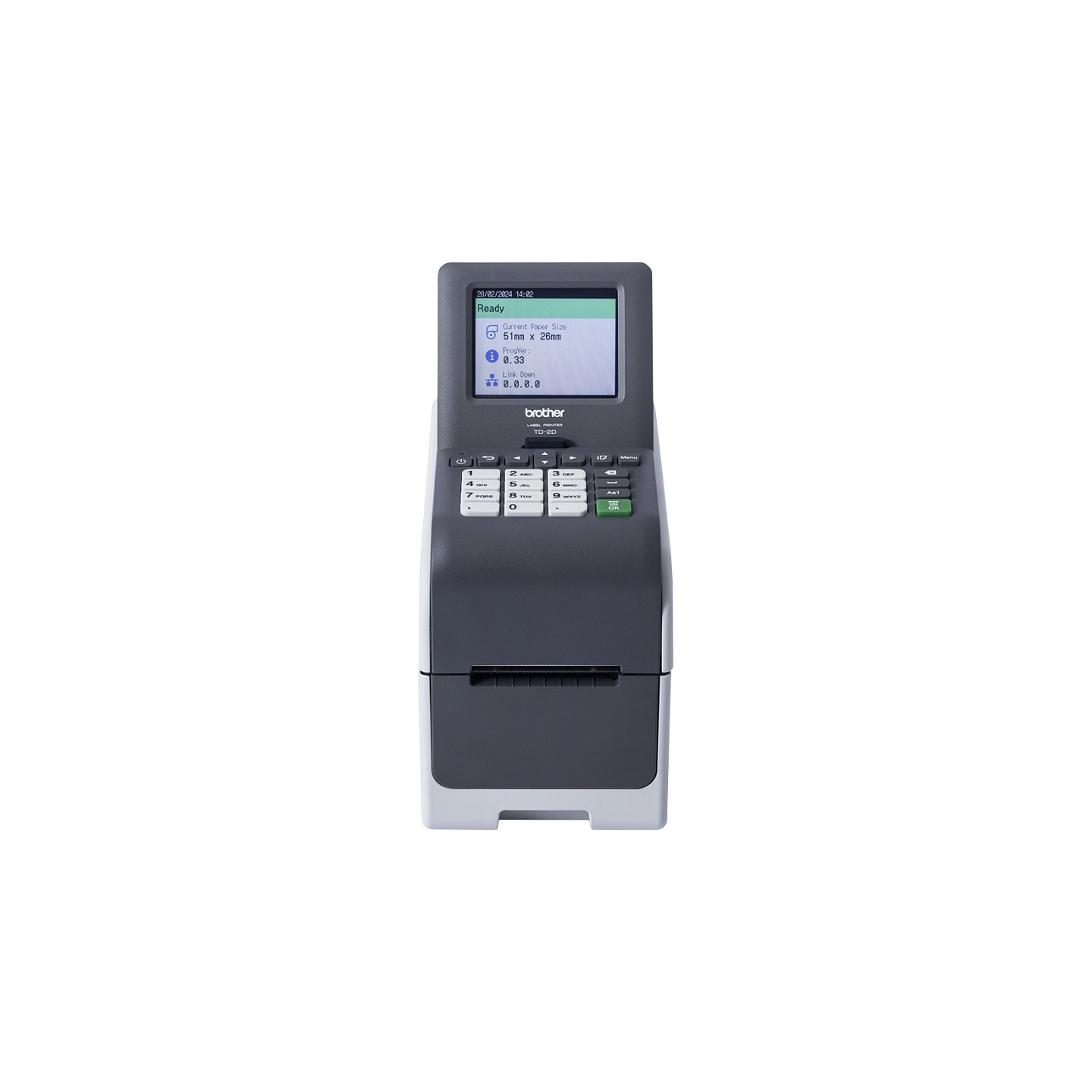 Brother TD-2320DSA203 Thermodirekt-Etikettendrucker bis zu 203 dpi. USB. Seriell. LAN. 152mm Sek.