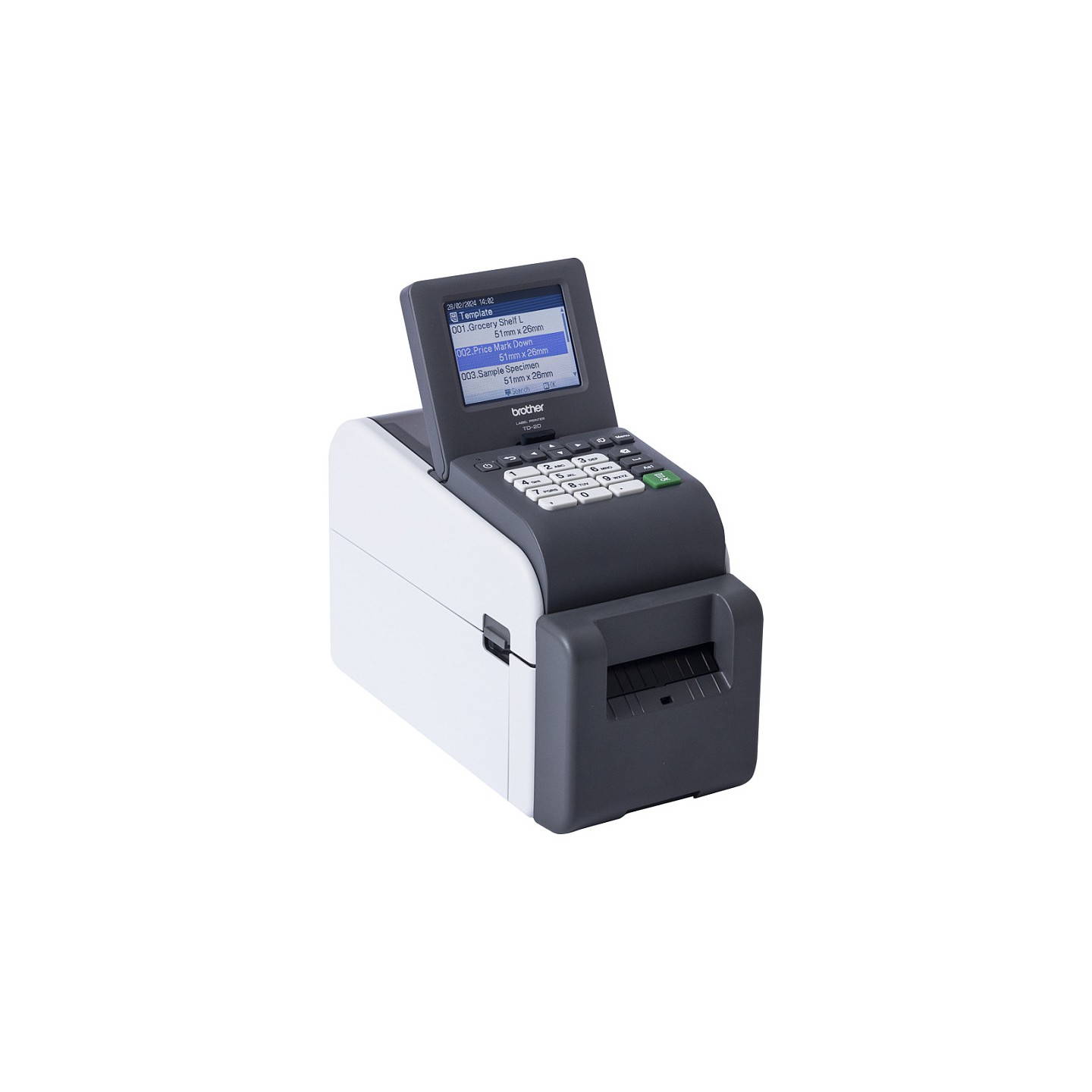 Brother TD-2320DSA203 Thermodirekt-Etikettendrucker bis zu 203 dpi. USB. Seriell. LAN. 152mm Sek.