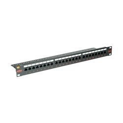 ROLINE Kat.6 Class E 48.28cm 19Zoll-Patchpanel 24P ungeschirmt schwarz — Buy in Cyprus with Fast Delivery