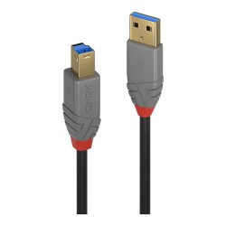 LINDY USB 3.0 Kabel Typ A B Anthra Line M M 0.5m — Buy in Cyprus with Fast Delivery