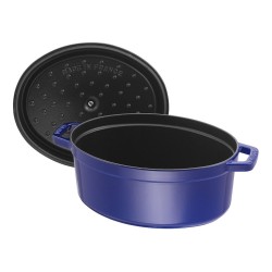 Staub La Cocotte 29cm oval dunkelblau. Gusseisen — Buy in Cyprus with Fast Delivery