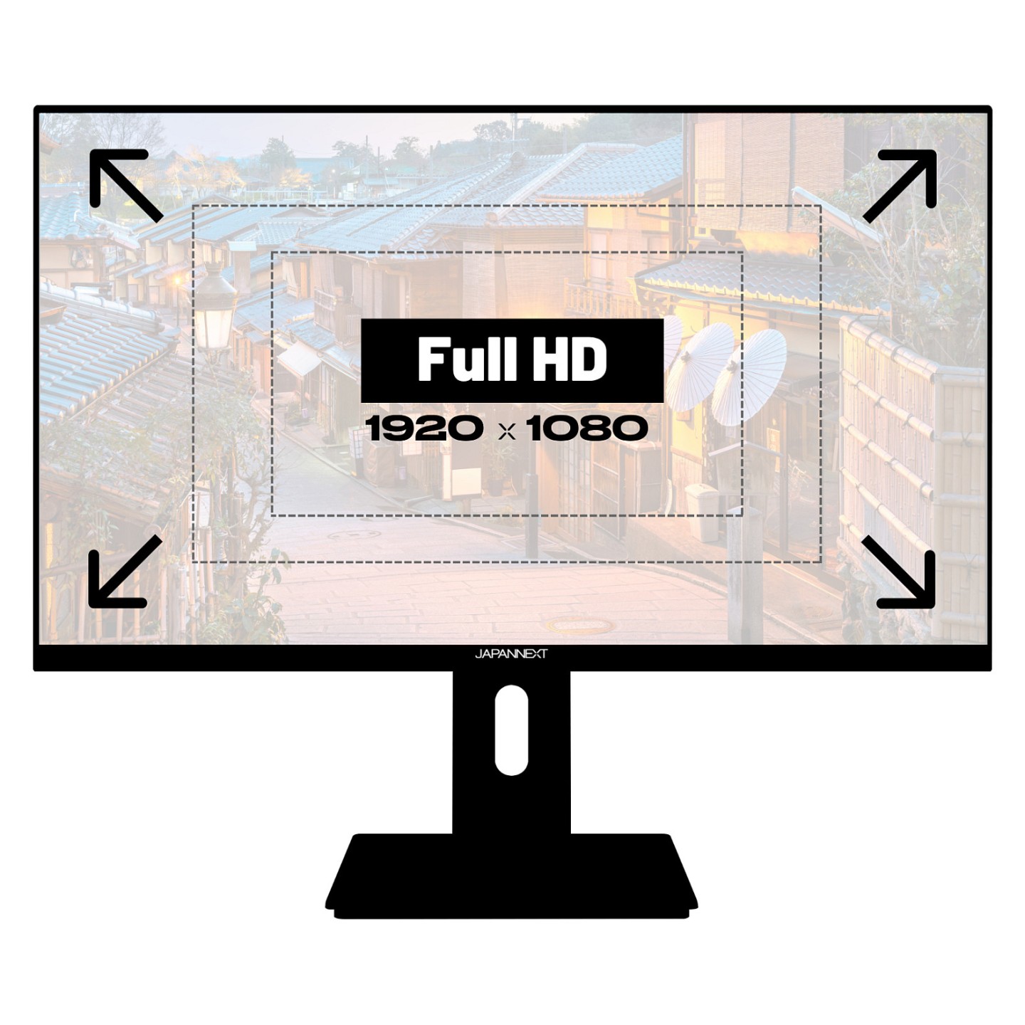 JapanNext FULL HD Monitor 60.5cm (23.8') — Buy in Cyprus with Fast Delivery
