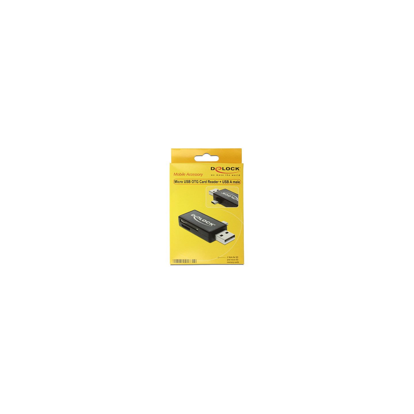 Delock Micro USB OTG Card Reader + USB A Stecker — Buy in Cyprus with Fast Delivery