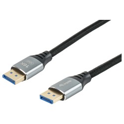 Equip DisplayPort 2.1 St St 1.00m16K 60Hz komp.HDCP Alum. gr — Buy in Cyprus with Fast Delivery