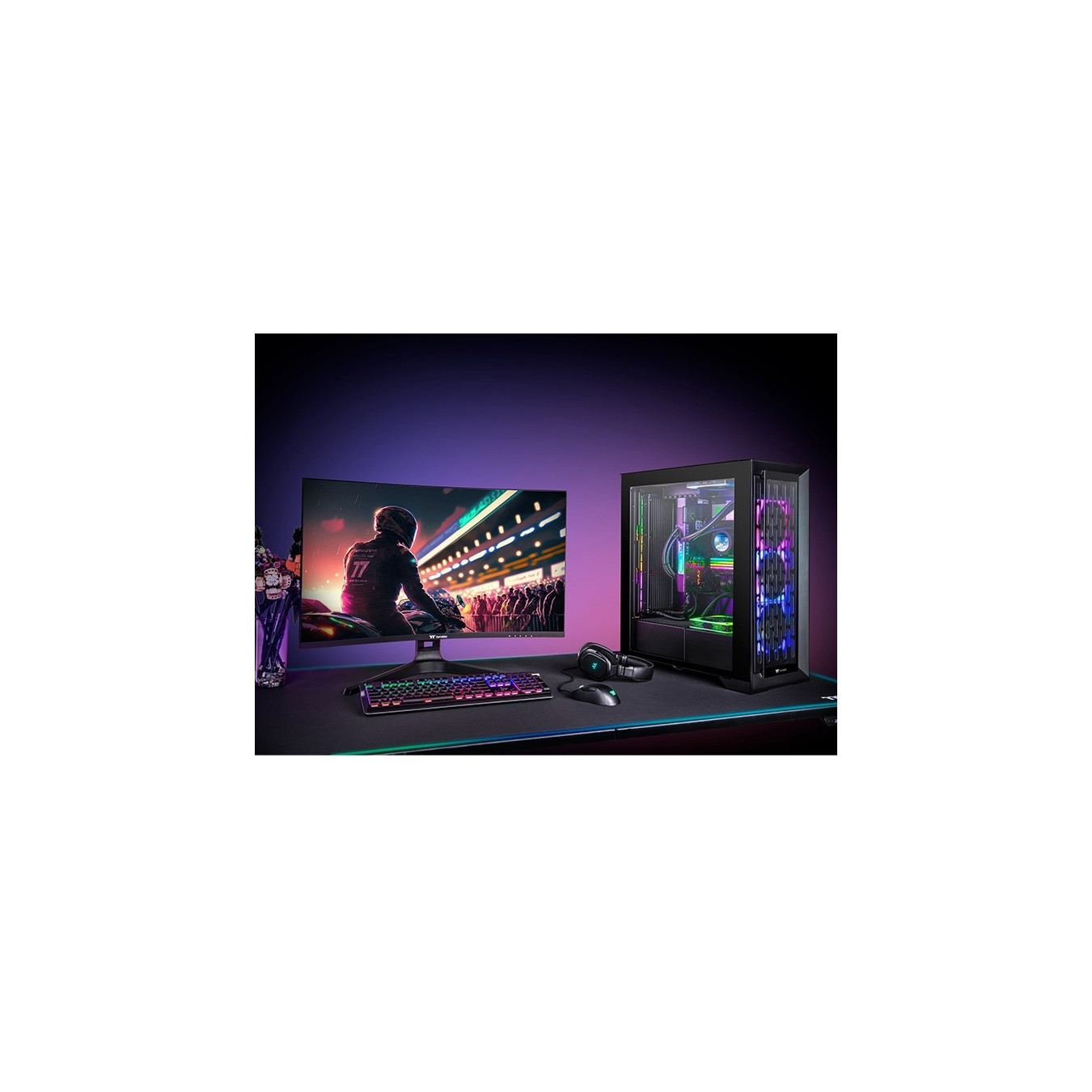 Thermaltake TGM-V32CQ - 32" Curved QHD (2560x1440) 1000R VA 170Hz Gaming Monitor - Black — Buy in Cyprus with Fast Delivery