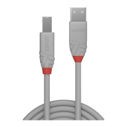 LINDY USB 2.0 Kabel Typ A B Anthra Line M M 1m — Buy in Cyprus with Fast Delivery