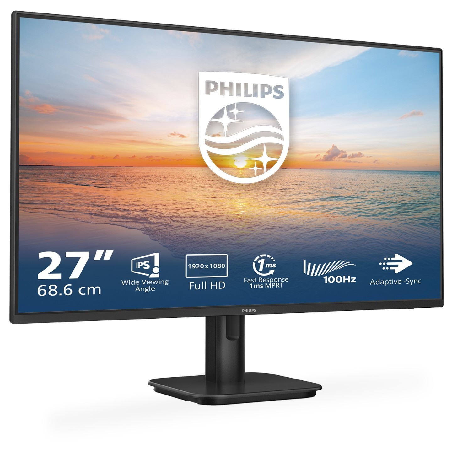 Philips 27E1N1100A - 27" FHD IPS Monitor, 100Hz, 1ms MPRT, HDMI/VGA, Speakers (Boxed) — Buy in Cyprus with Fast Delivery