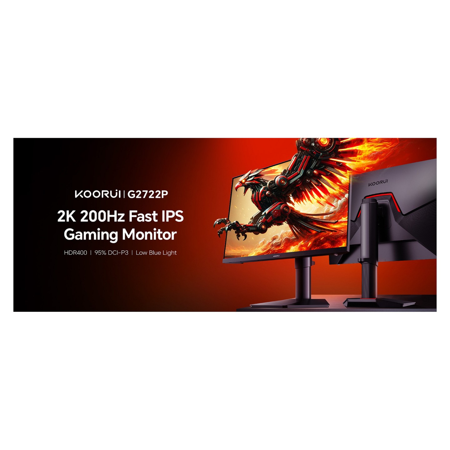 KOORUI G2722P QHD Gaming Monitor 68.6 cm (27 Zoll) — Buy in Cyprus with Fast Delivery