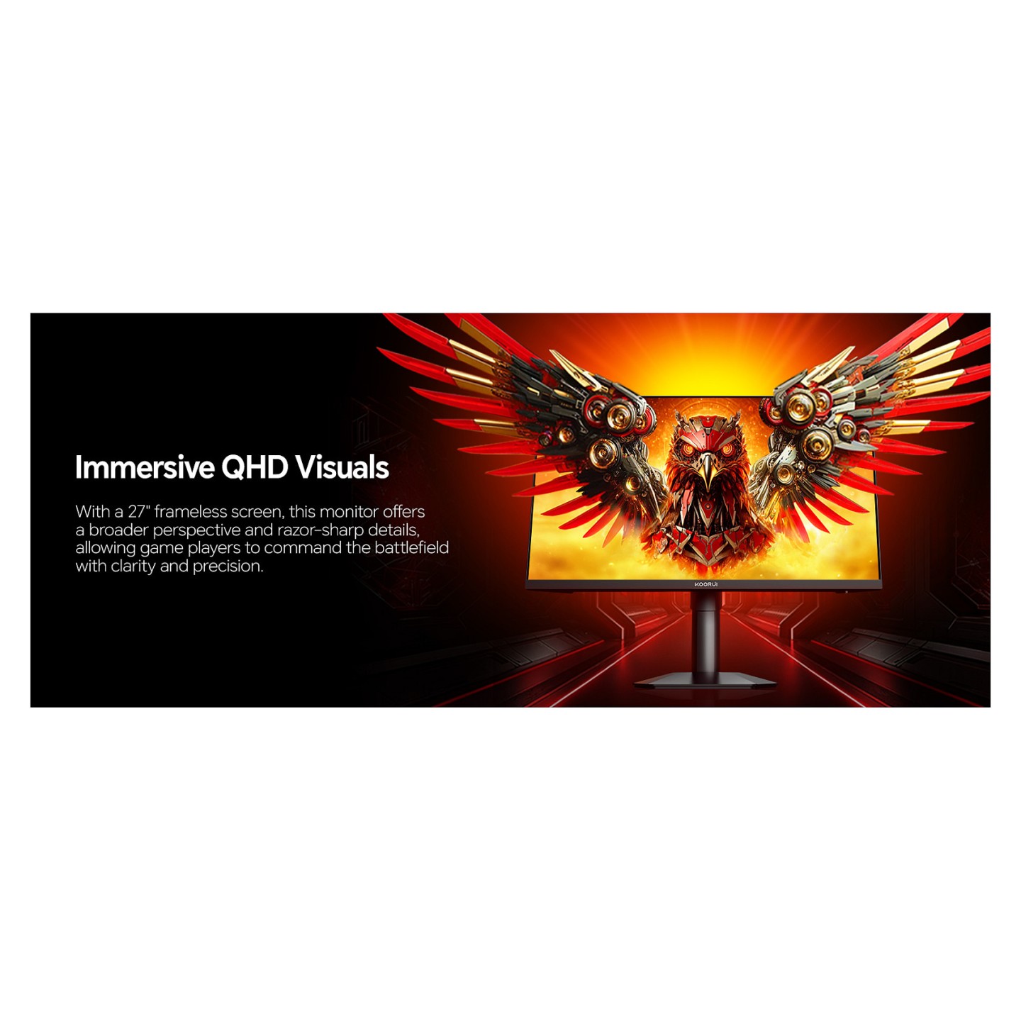 KOORUI G2722P QHD Gaming Monitor 68.6 cm (27 Zoll) — Buy in Cyprus with Fast Delivery