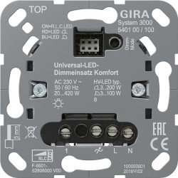 GIRA 540100 S3000 Uni-LED-Dimmeins. Komfort Einsatz — Buy in Cyprus with Fast Delivery