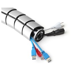 Equip Doppel-Kabelführung mit Untertischmontage silber lite Retail — Buy in Cyprus with Fast Delivery