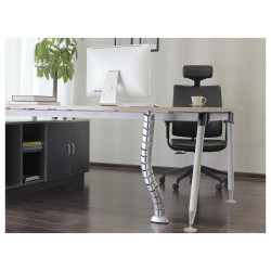 Equip Doppel-Kabelführung mit Untertischmontage silber lite Retail — Buy in Cyprus with Fast Delivery