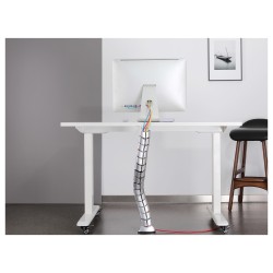 Equip Doppel-Kabelführung mit Untertischmontage silber lite Retail — Buy in Cyprus with Fast Delivery