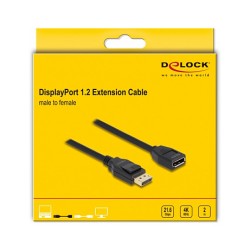 DELOCK DisplayPort 1.2 Verlngerungskabel 4K 60Hz 3m — Buy in Cyprus with Fast Delivery