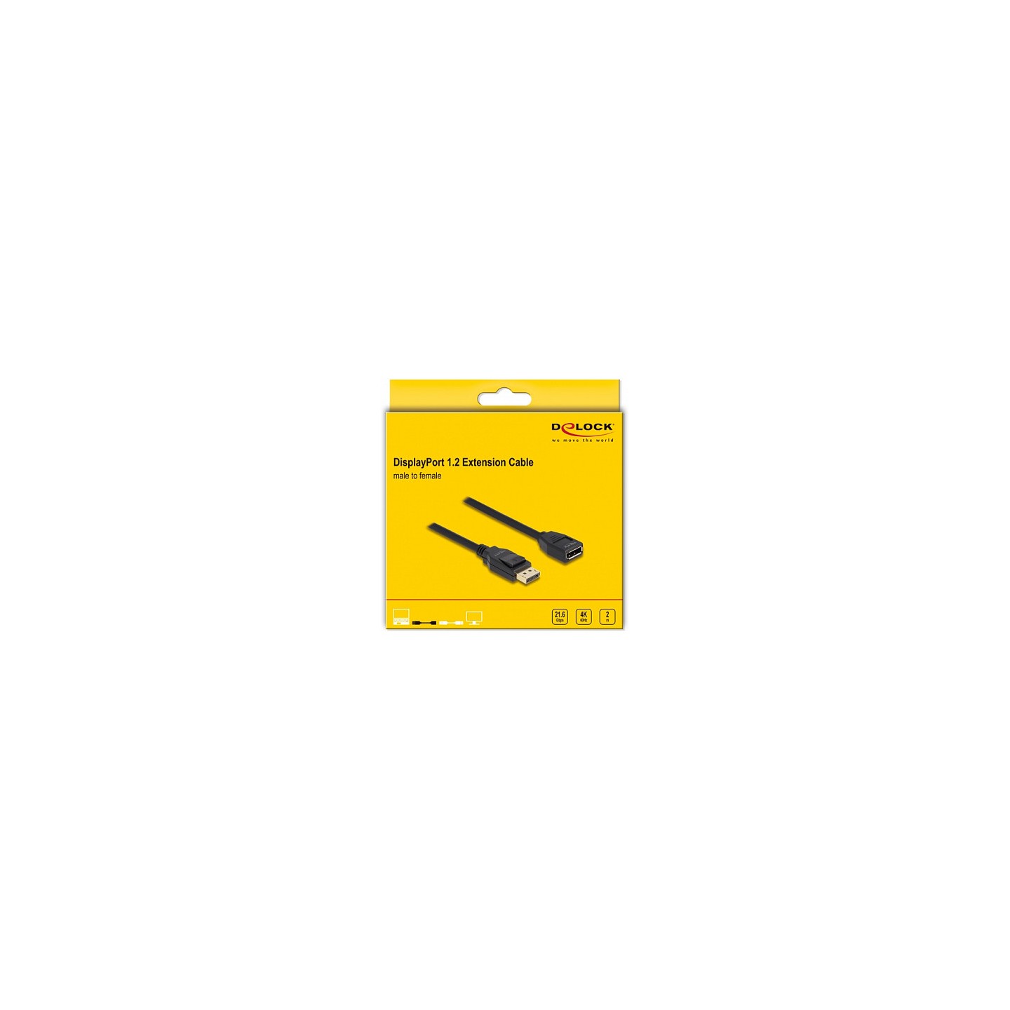 DELOCK DisplayPort 1.2 Verlngerungskabel 4K 60Hz 3m — Buy in Cyprus with Fast Delivery