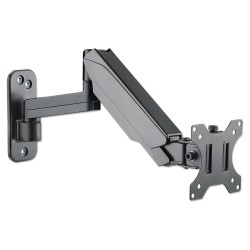 MANHATTAN Wandhalterung mit Gasdruckfeder und Kugelgelenk am Halterungsarm fuer Monitore von 48.18-81.28cm 17Z - 32Z ...