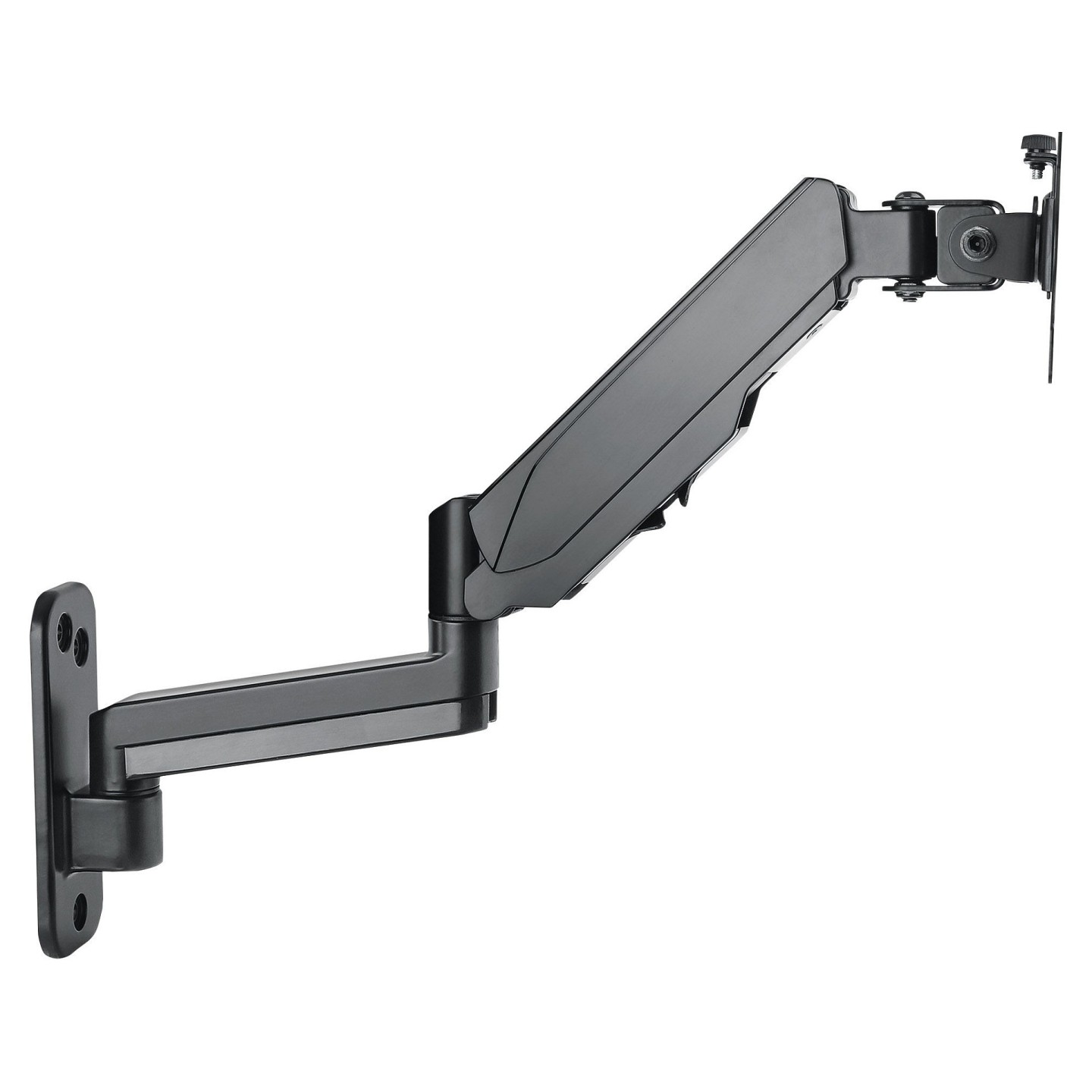 MANHATTAN Wandhalterung mit Gasdruckfeder und Kugelgelenk am Halterungsarm fuer Monitore von 48.18-81.28cm 17Z - 32Z ...