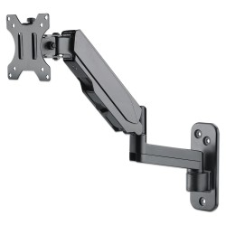 MANHATTAN Wandhalterung mit Gasdruckfeder und Kugelgelenk am Halterungsarm fuer Monitore von 48.18-81.28cm 17Z - 32Z ...