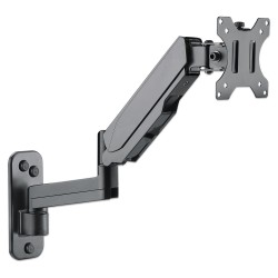 MANHATTAN Wandhalterung mit Gasdruckfeder und Kugelgelenk am Halterungsarm fuer Monitore von 48.18-81.28cm 17Z - 32Z ...