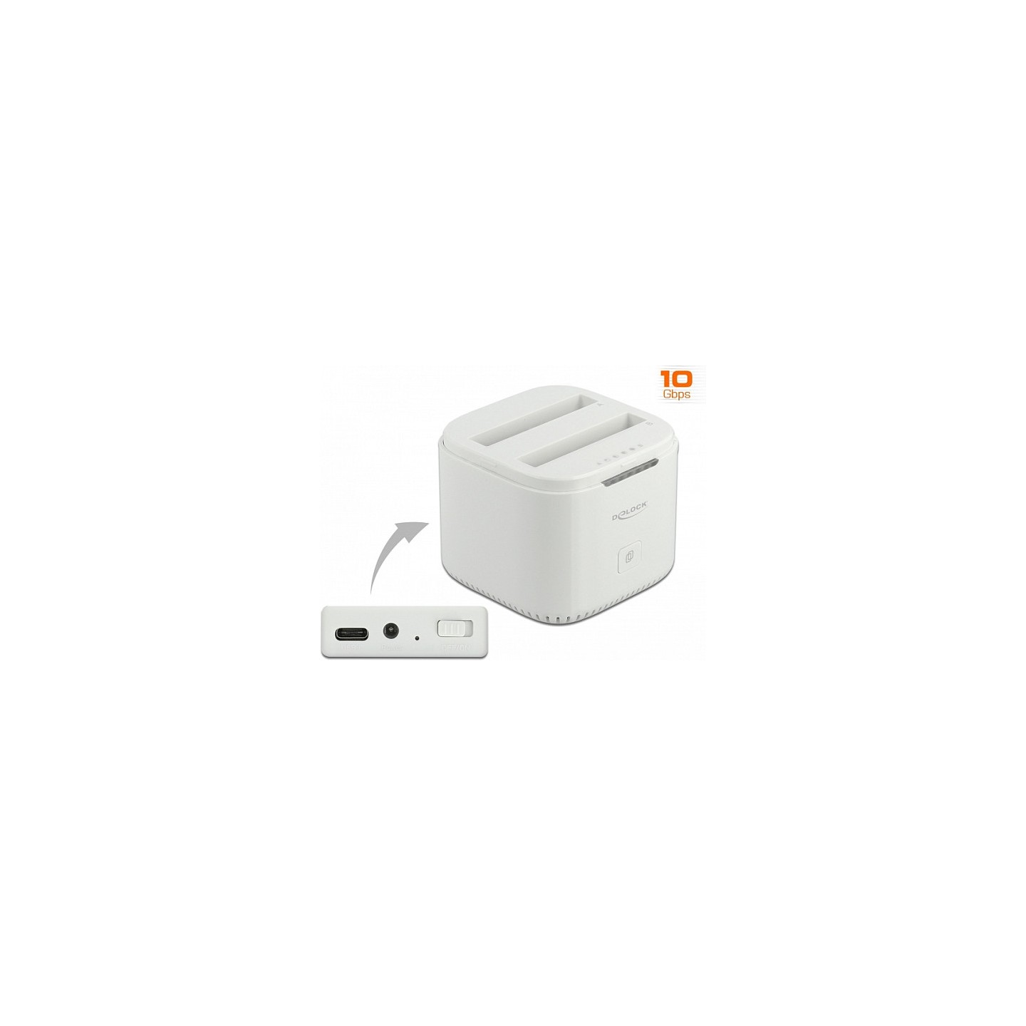 USB Type-CTM 3.2 Dockingstation für 2 x 2.5? SATA HDD SSD mit Klon Funktion — Buy in Cyprus with Fast Delivery