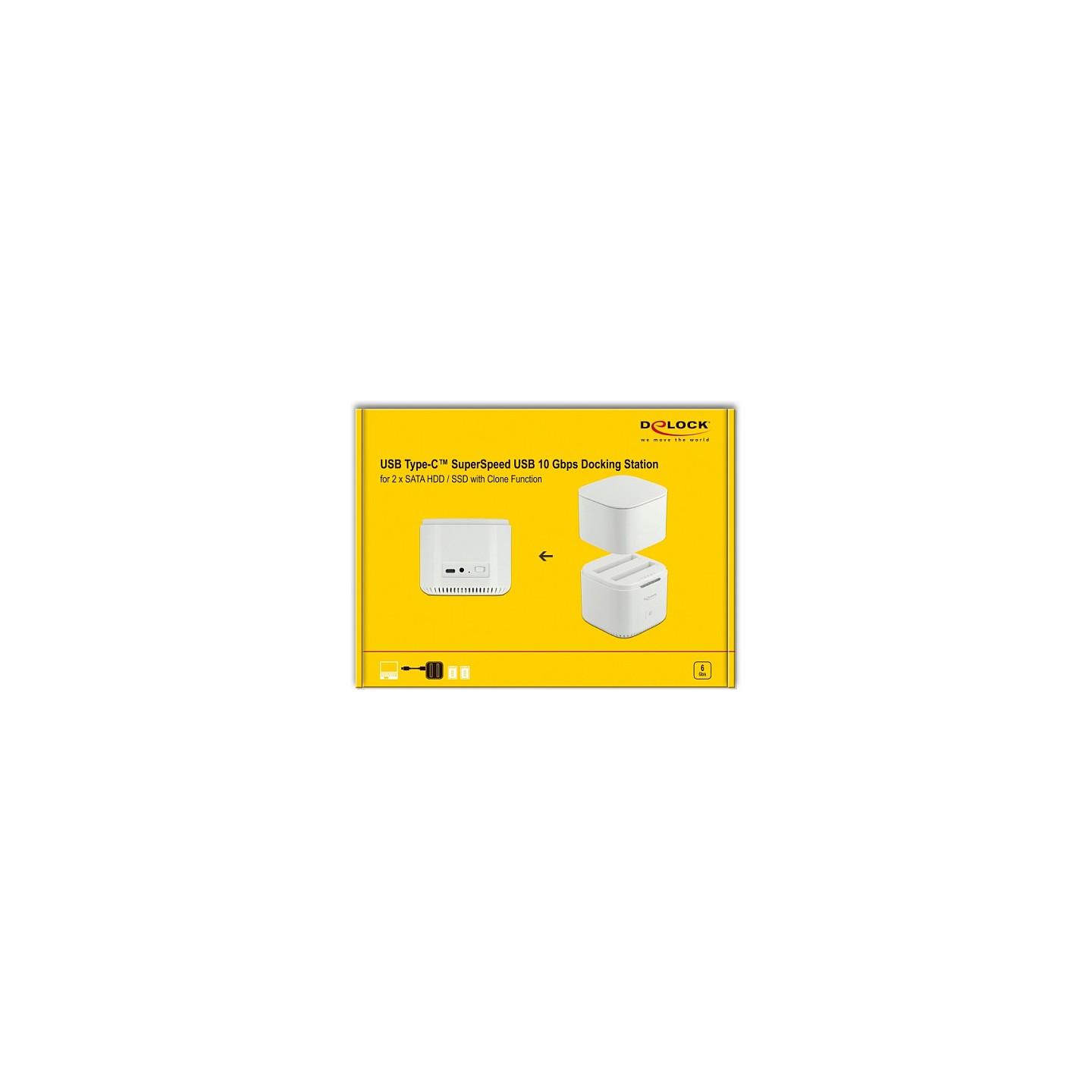 USB Type-CTM 3.2 Dockingstation für 2 x 2.5? SATA HDD SSD mit Klon Funktion — Buy in Cyprus with Fast Delivery