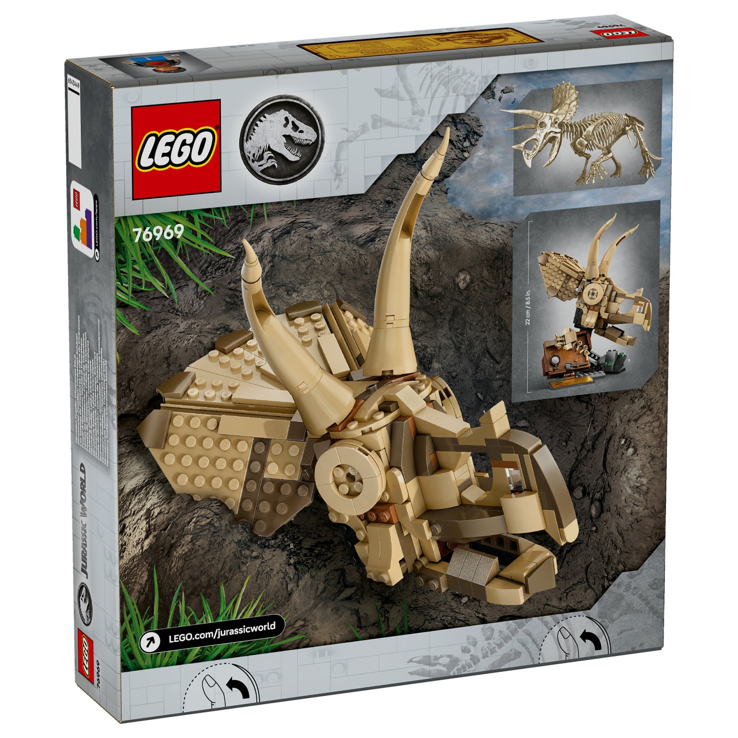 LEGO 76969 Jurassic World Dinosaurier-Fossilien: Triceratops — Buy in Cyprus with Fast Delivery