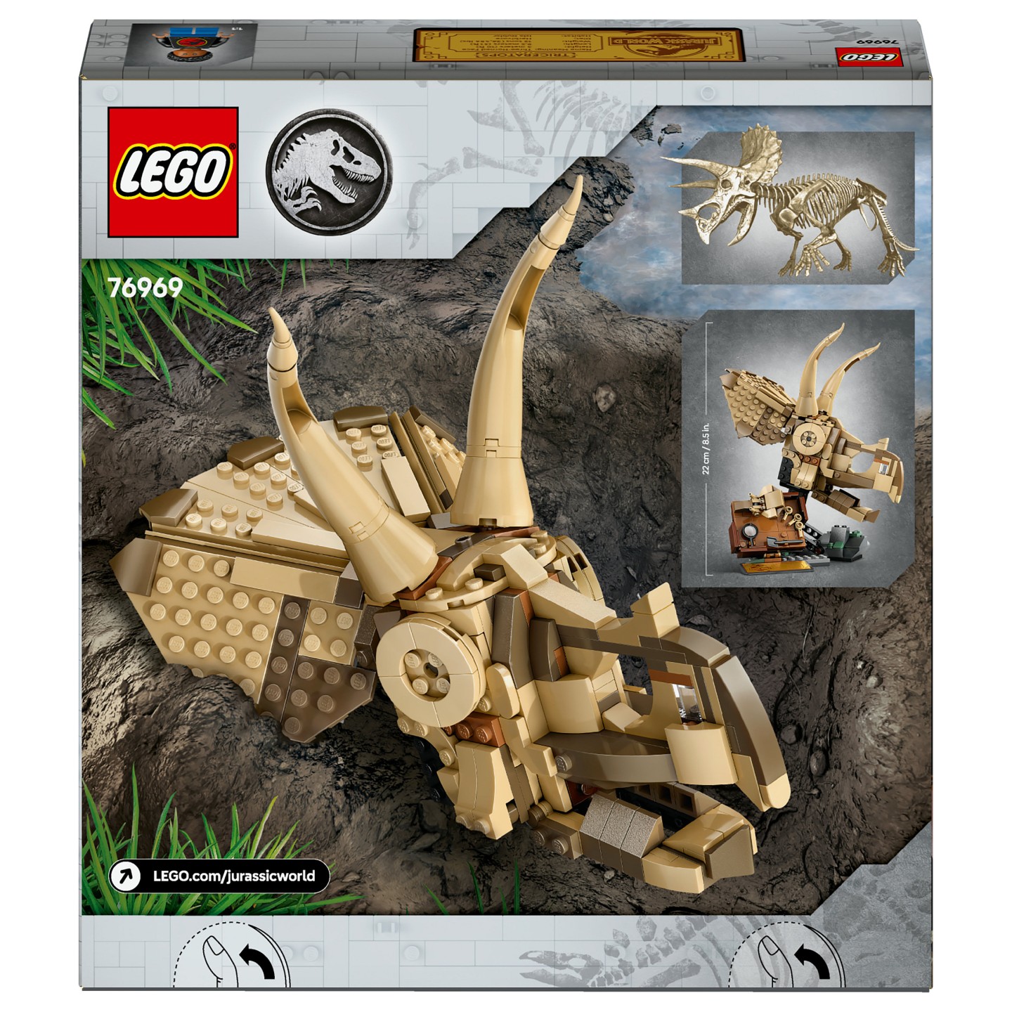LEGO 76969 Jurassic World Dinosaurier-Fossilien: Triceratops — Buy in Cyprus with Fast Delivery