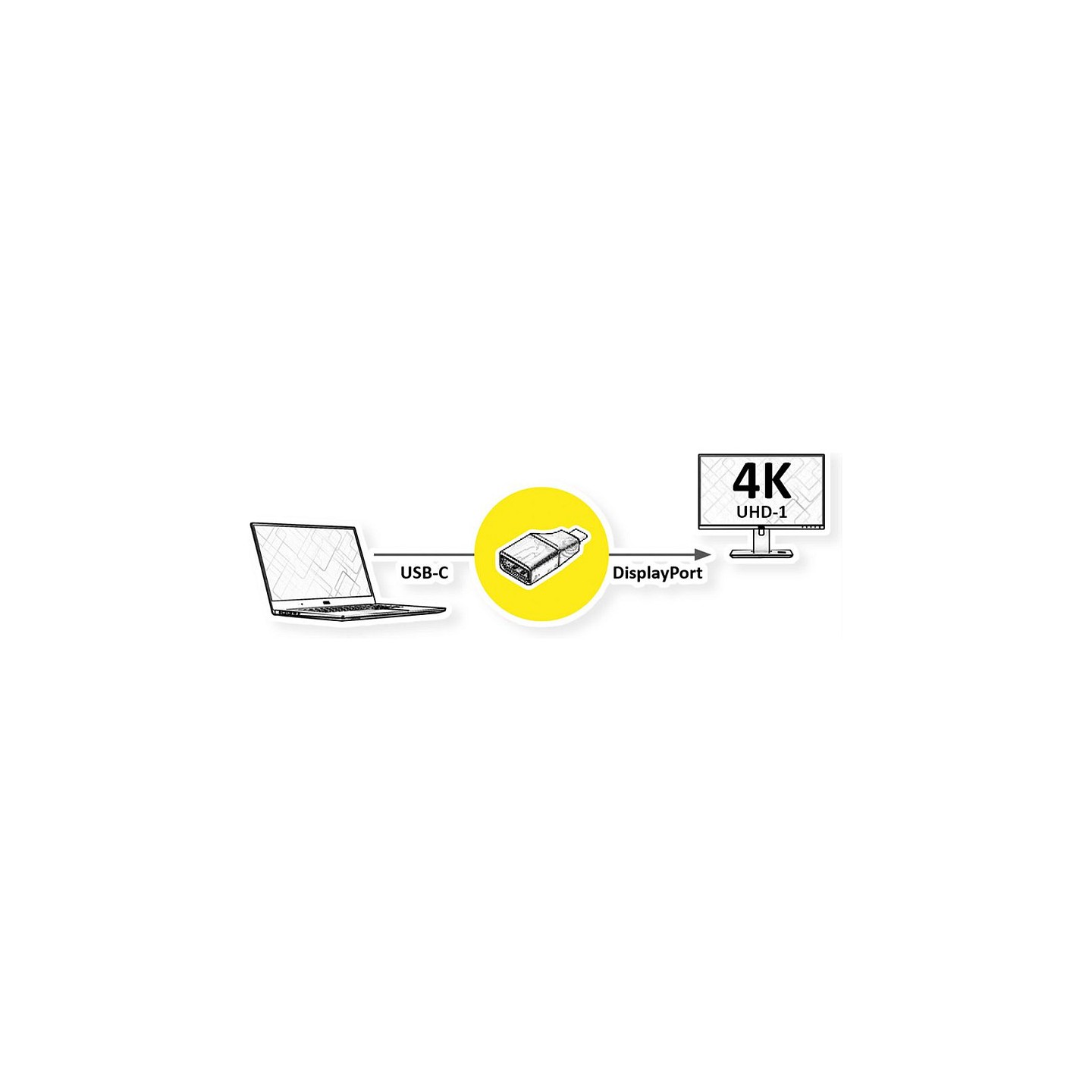VALUE Display Adapter USB Typ C - DisplayPort v1.2 — Buy in Cyprus with Fast Delivery