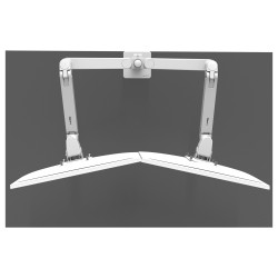 Ergotron LX Pro Monitor Tischhalterung - für 2 LCD-Displays - nebeneinander - weiß — Buy in Cyprus with Fast Delivery