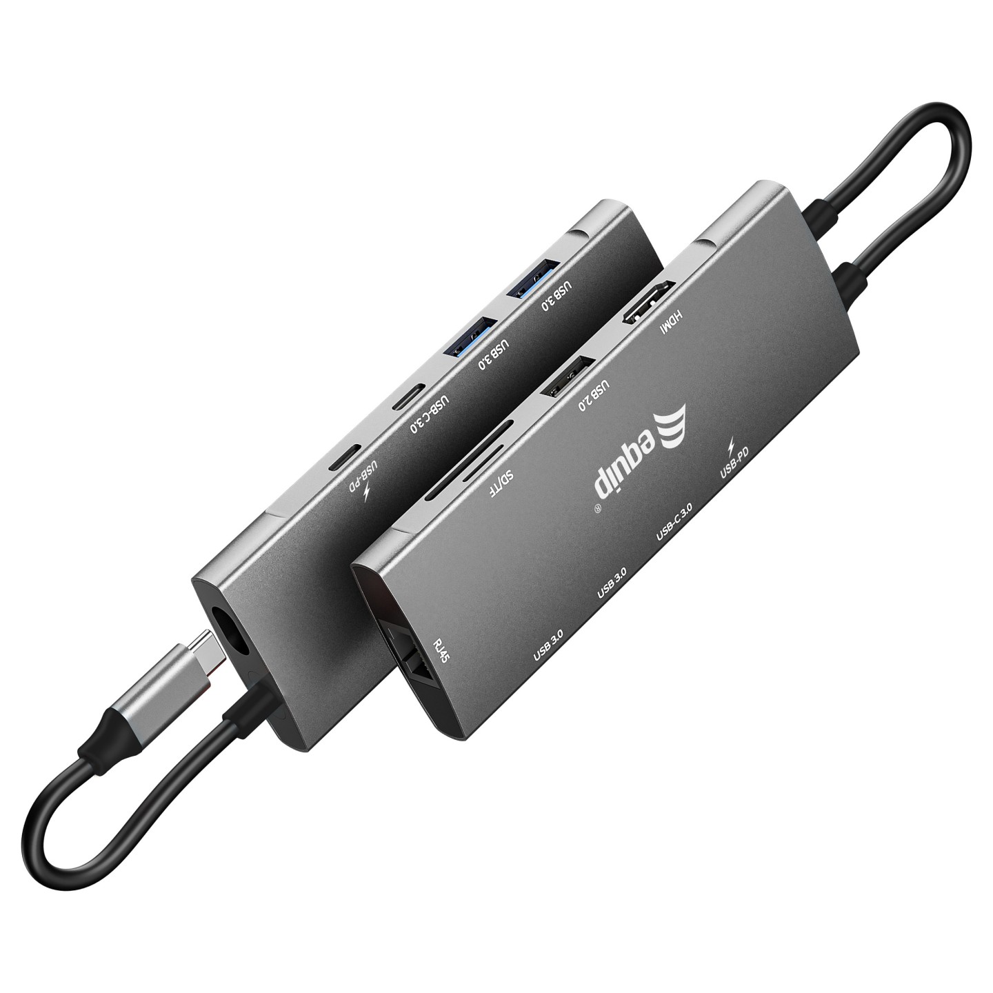 Equip Dock USB-C- to HDMI.GbE.USB2.0.3xUSB3.0.100WPD.+ 25cm si — Buy in Cyprus with Fast Delivery