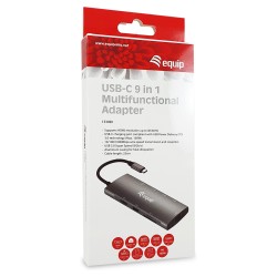 Equip Dock USB-C- to HDMI.GbE.USB2.0.3xUSB3.0.100WPD.+ 25cm si — Buy in Cyprus with Fast Delivery