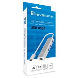Adapter USB-C - to RJ45 10 100 1000.3xUSB3.0 0.15m si — Buy in Cyprus with Fast Delivery