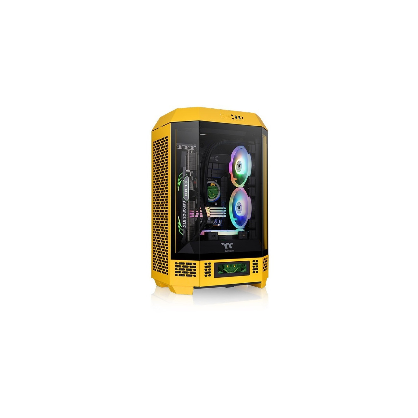 Thermaltake The Tower 300 Bumblebee - Micro-ATX Yellow Case, Supports 400mm GPU & 210mm CPU Cooler