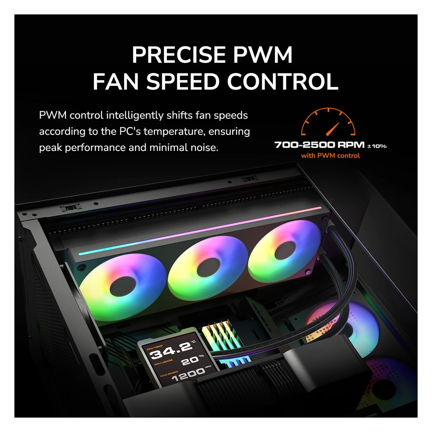 240mm COUGAR Reversed-Lüfter Unity240-FB. 240 ARGB PWM. weiß — Buy in Cyprus with Fast Delivery