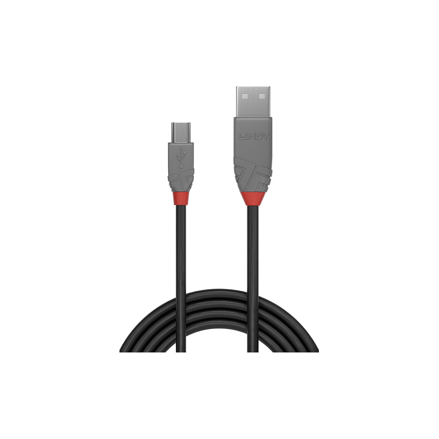 LINDY USB 2.0 Kabel Typ A Mini-B Anthra Line M M 5m — Buy in Cyprus with Fast Delivery