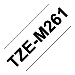 BROTHER TZeM261 tape black on white surface 36mm — Buy in Cyprus with Fast Delivery