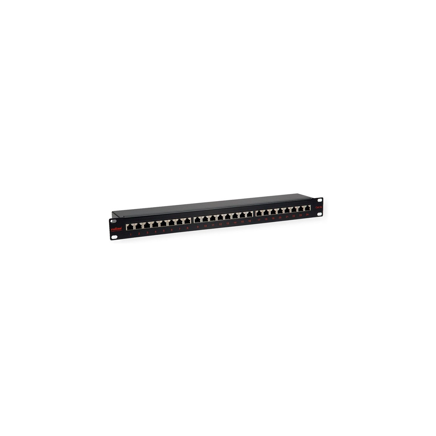 ROLINE 48.26cm 19Zoll-Patchpanel 1 HE 24 Ports Kat.5e Class D schwarz — Buy in Cyprus with Fast Delivery