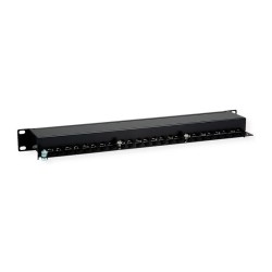 ROLINE 48.26cm 19Zoll-Patchpanel 1 HE 24 Ports Kat.5e Class D schwarz — Buy in Cyprus with Fast Delivery