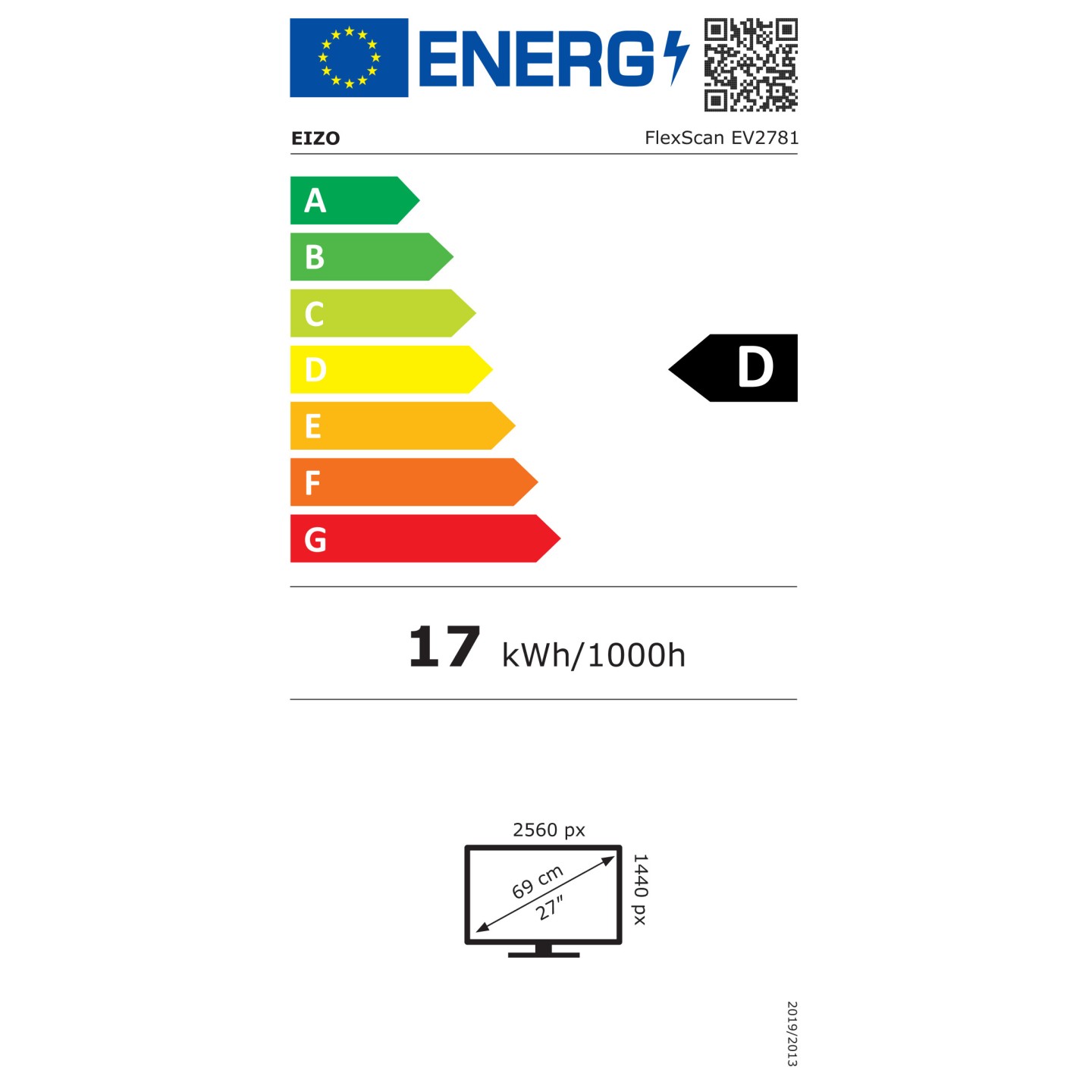 EIZO 68.5cm (27') EV2781-WT 16:9 HDMI+DP+USB-C IPS white — Buy in Cyprus with Fast Delivery