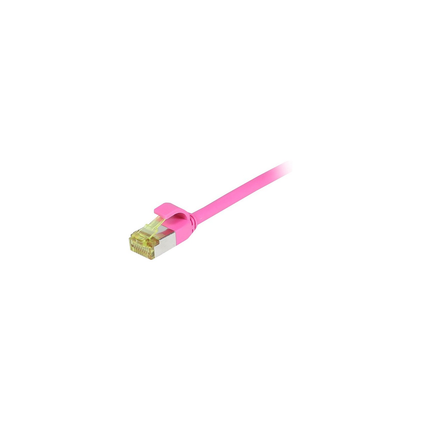 Synergy21 Patchkabel RJ45. CAT6A 500Mhz. 15m. magenta. S-STP(S FTP). slimline rund d4.5mm. TPE LSZH(Superflex). AWG2...