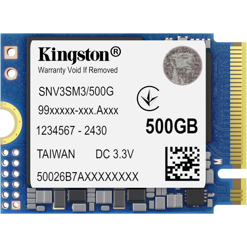 Buy Kingston NV3 M.2 2230 - 500GB NVMe PCIe Gen4 x4 SSD, Up to 5000/3000 MB/s in Cyprus, Nicosia, Limassol, Larnaka, Pafos