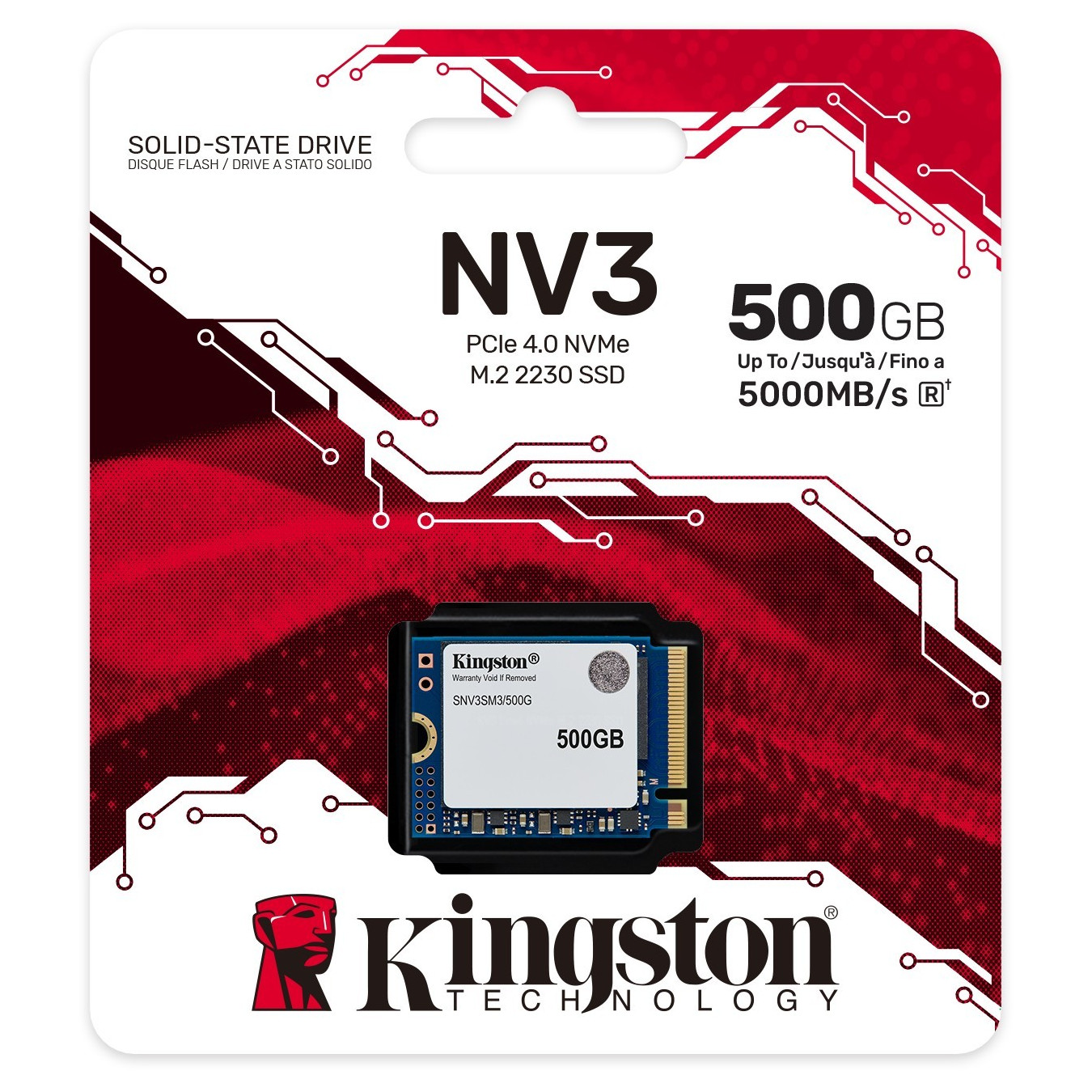 Kingston NV3 M.2 2230 - 500GB NVMe PCIe Gen4 x4 SSD, Up to 5000/3000 MB/s — Buy in Cyprus with Fast Delivery