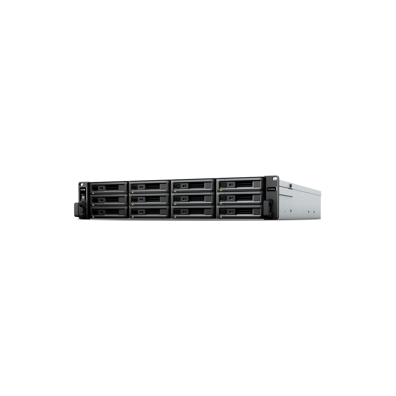 Synology RX1222sas - 12-Bay SAS Expansion Unit (2U) - Black, 2.5/3.5 inch Hot-Swap, 192TB Max
