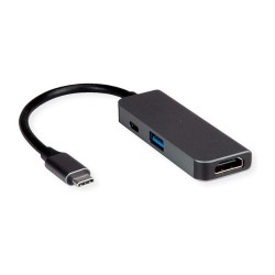 VALUE Display Adapter USB Typ C - HDMI + USB 3.2 Gen 1 A + Typ C PD — Buy in Cyprus with Fast Delivery