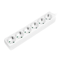 Logilink Steckdosenleiste 6-fach mit Schutzkontakt . weiß — Buy in Cyprus with Fast Delivery