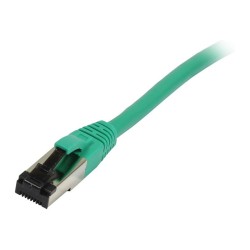 Synergy21 Patchkabel RJ45. CAT8.1 2000Mhz. 0.25m. grün. S-STP(S FTP). TPE(Ultra SuperFlex). AWG26.