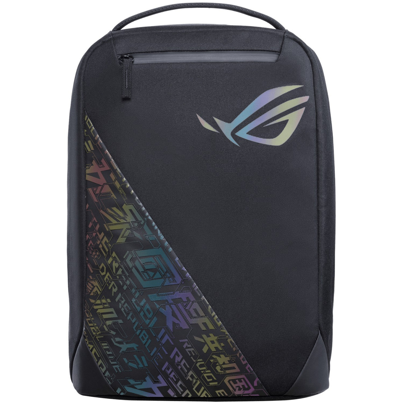ASUS ROG Backpack BP1501G - Holographic Edition, Black/Grey, Fits 17-inch Laptops, Water-Repellent
