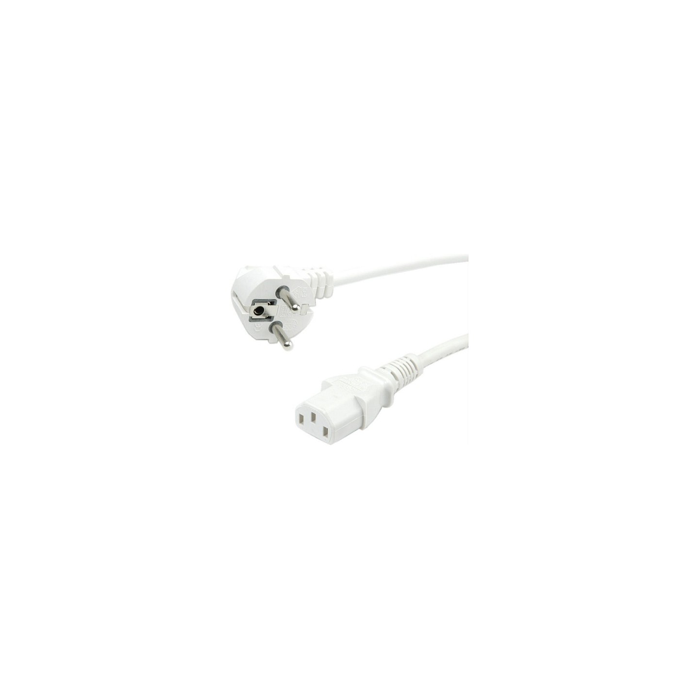 VALUE Netzkabel. gerade IEC-Buchse. wei. 0.6 m — Buy in Cyprus with Fast Delivery
